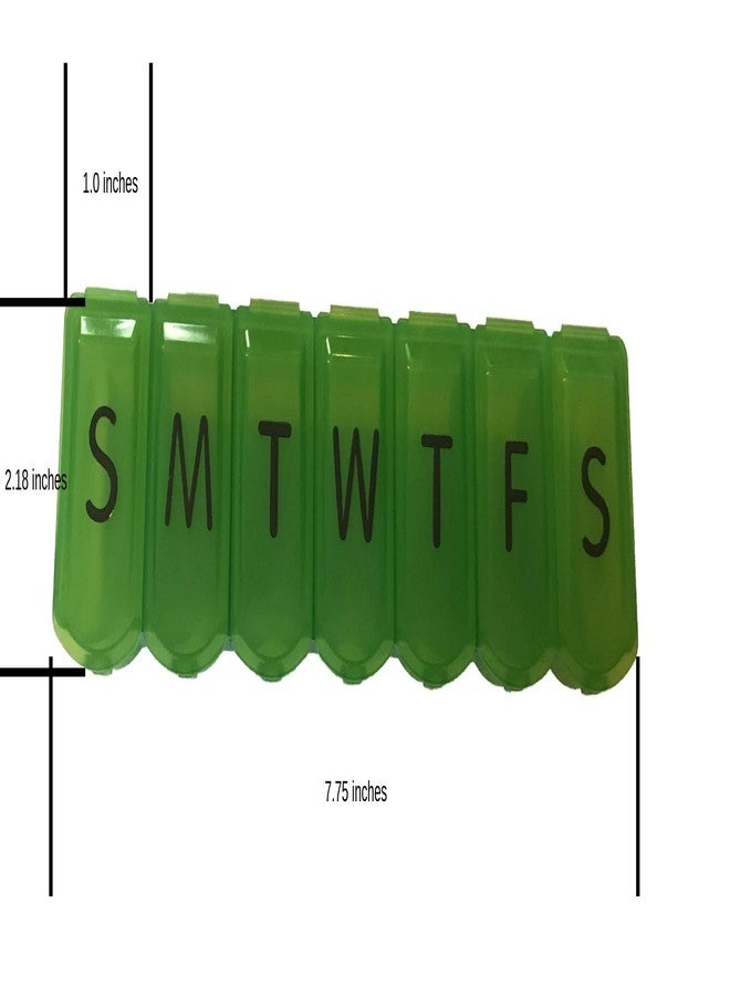 أبيكس منظم حبوب Apex Ultra Bubble-Lok لمدة 7 أيام (حجم كبير جدًا، أخضر كيلي) - Image 3